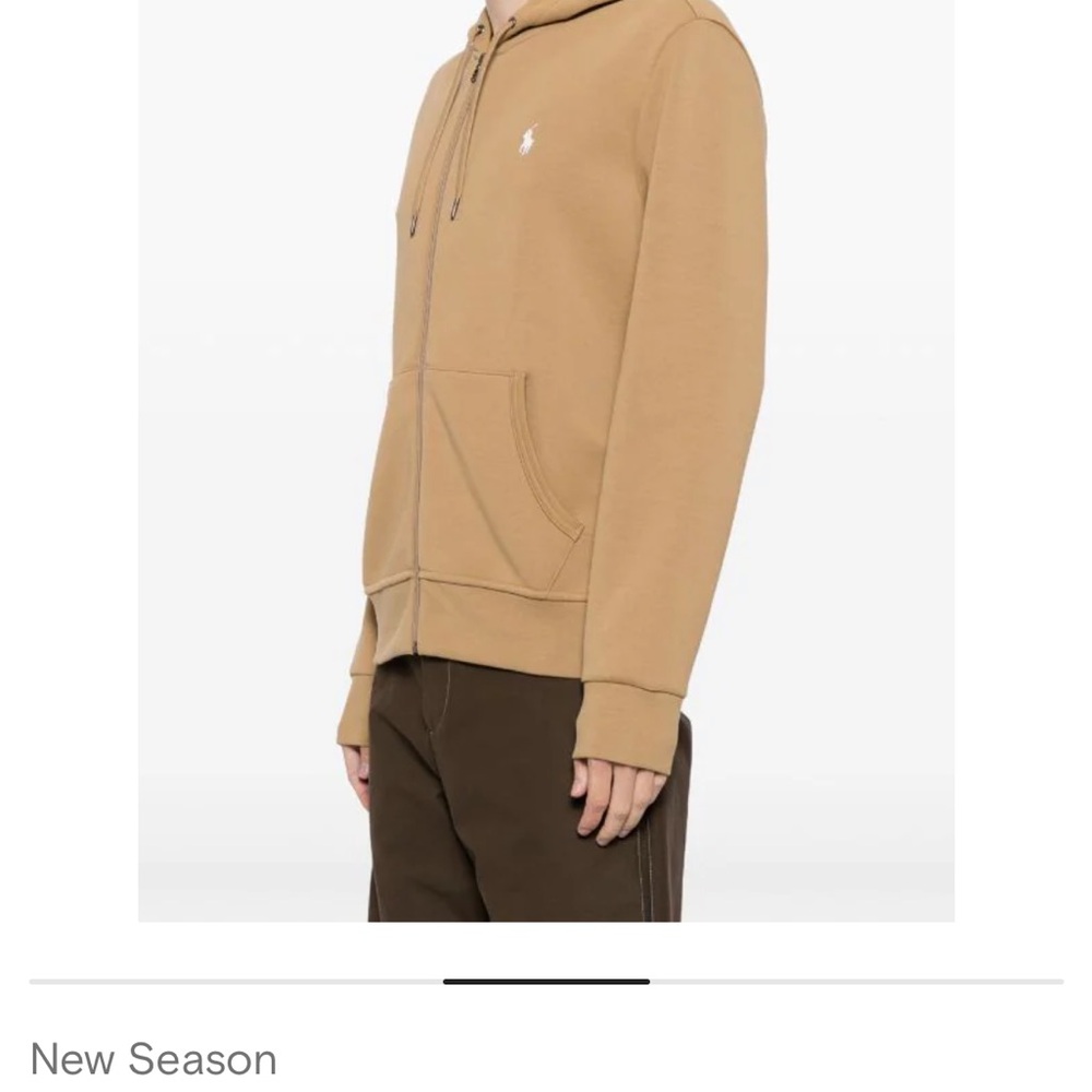 Polo ralph lauren men style hoodie swearshirt size medium tan beige brown - Picture 4 of 9